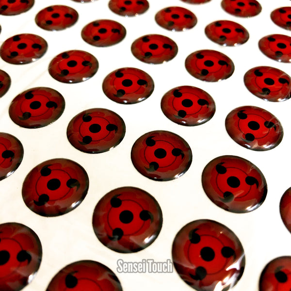 Sharingan Epoxy Sticker - Pack of 5